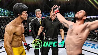 Bruce Lee vs Nikita Krylov - EA Sports UFC 4 - Bruce Lee Fight Club 🔥🐲