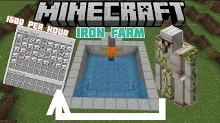 Most easy iron farm for Minecraft Pocket edition | 100% Working