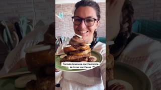 Aprende a hacer TOSTADAS FRANCESAS con cacao y helado #receta #postresinhorno