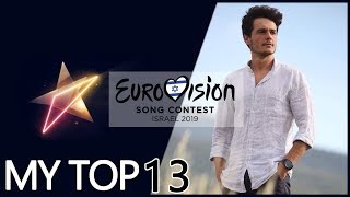 EUROVISION 2019 | My Top 13 (so far)