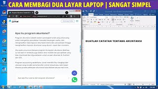 cara membagi 2 layar laptop