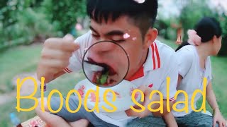 Kill the duck to do barbecue | Bloods salad | Lao lifestyle | Echo Studio | ເອໂຄ ສະຕູດີໂອ