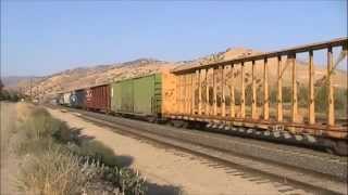 Chasing BNSF Manifest Train Over Tehachapi Pass