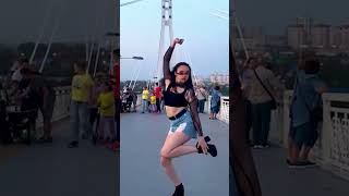 #shorts it was risky | dally in public #dally #hyolyn #dance #cover #inpublic