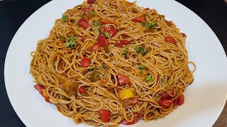 #اكلة العشر دقايق ##المكرونه_المبكبكة #اسباكيتي#🍝#Spaghetti pasta#