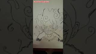 Luffy 5 gear drawing from one piece #anime #drawing #one piece