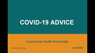 Community Health Knowledge - COVID-19 ADVICE