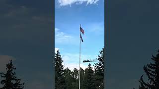 US Flag Standing Proud in the Breeze! 🌬️