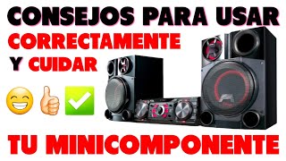 CONSEJOS y TIPS 2024📀 para usar CORRECTAMENTE y CUIDAR tu MINICOMPONENTE‼️🤩🔊 #215🔊