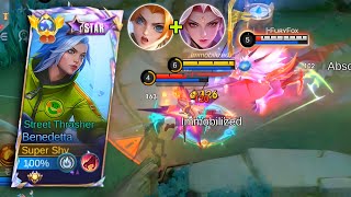 THIS IS WHAT HAPPENS WHEN BENEDETTA FACING HANABI & LOLITA COMBO IN LEGENDS RANK! | MLBB