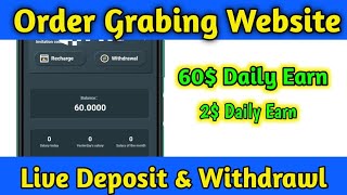 New Usdt Earning Site - Best Order Grabing Site - New Trx Usdt Mining Website