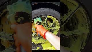 Ferrari Alloy Wheel Cleaning #ferrari #alloywheels #carclean #carcare #satisfyingvideo #shorts