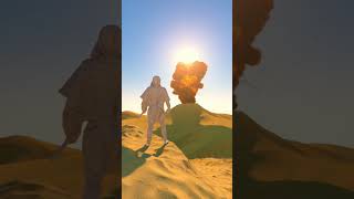 3d blast in sand #shorts #viral #new #trending #animation #realistic#3d #blast #dessert #sand