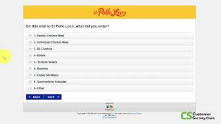 The El Pollo Loco Guest Survey | 2020