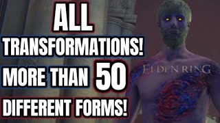 Every Elden Ring Transformation - Elden Ring - Mimic's Veil Item Secret Transformations #gaming