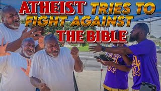 ATHEIST Tries To FIGHT Against The Bible