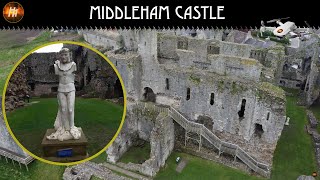 Middleham Castle | English History | 4k Drone Footage