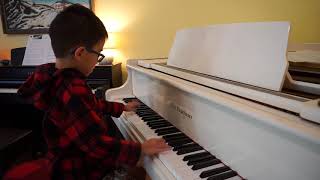 Parker Wolf (age 6) - Faber Piano Adventures 3A, The Erie Canal (solo)