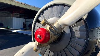 Great OLD PROPELLER Airplane Engines Cold Starting up and Heavy Sound 3