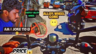 duke 250 alloy wheel bend🤥 | insurance claim process details😬 | costly wheel😱🤒