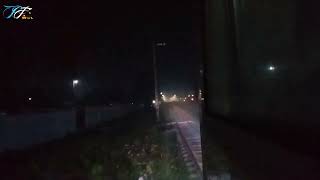 Night view from Engine of Demo Train Rangpur PFservices Bangladesh Railway time