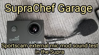 SJCAM sports cam external mic test