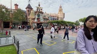 1/3 Shanghai Disney Resort || Walking Inside Disney Town Street Ambience || Disneyland in China