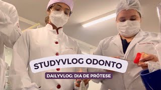 STUDYVLOG ODONTO #5 / Um dia na prótese total  / rotina de uma estudante de odontologia.