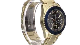 Reloj GUESS Mujeres Dorado Dial Azul U0565L4