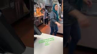 Wendy’s employee wears NO SHOES while serving food NASTY #wendys #nasty #fastfood