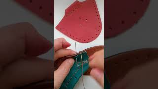 6. How to begin stitching the uppers to the sole