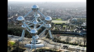 flying DJI phantom 4 in Brussels sky 4k video.... amazing