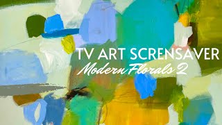 Tv art screensaver: modern florals 2