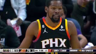 Kevin Durant makes the Suns arena happy by scoring a signature 3-pointer