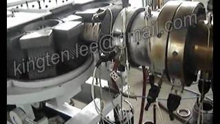 PVC single wall corrugated pipe extrusion line