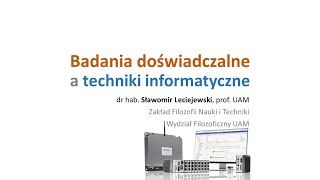 Badania doświadczalne a techniki informatyczne