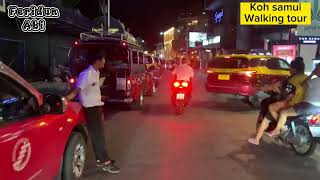 koh samui streets. walking tour