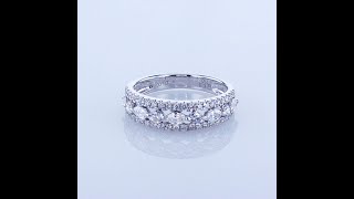 MARQUISE AND ROUND DIAMOND BAND IN 18KT WHITE GOLD R-IDJ-00184