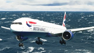 emergency landing of a British Airways Boeing 777 at Portela Airport