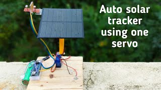 How to make a automatic solar tracker using one servo motor||very easy Arduino project||