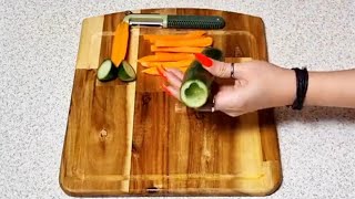 Do this so easy with Cucumber and carrot in 2 minutes 😋