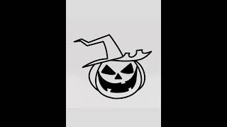 Learn How to draw Halloween scary  Jack-o'-lantern pumpkin lantern easy for beginners easy drawing