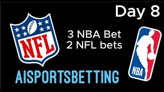 Can AI make us money with sports bets? Day 8 of our challenge! #sportsbetting #bets #sports