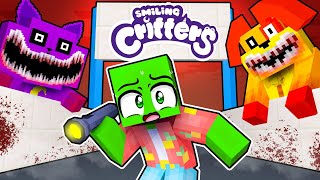 Surviving 24 Hours with SCARY SMILING CRITTERS in Minecraft!