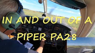 GETTING IN AND OUT OF A ONE-DOOR PIPER PA28 (F-GSUV)