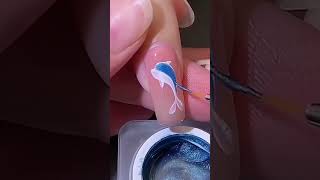 Dolphin nail ail art tutorial easy step by step for beginners 2024 designs nail art beautiful nails