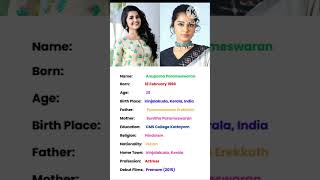 Anupama Parmeshwaran biography in Hindi#PN Meena9352#viral#viralvideo#youtubeshorts#youtube#trending