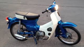 Honda C50 first start (greece)