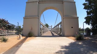 The Historical Suspension Bridge in Waco , Texas