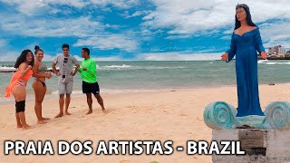 【4K】BEACH Walk PRAIA DOS ARTISTAS BRAZIL - Natal RN